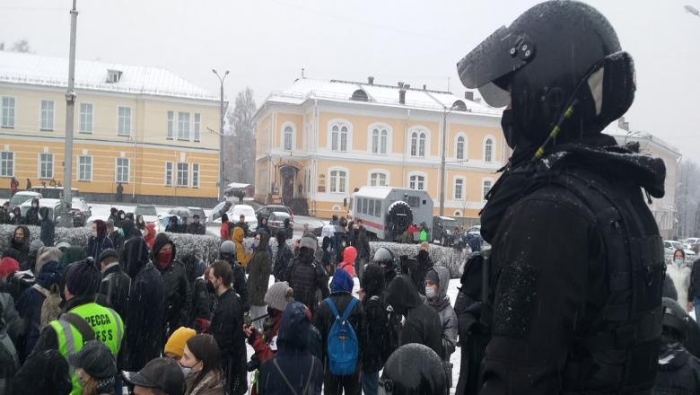  Акция в защиту Навального в Петрозаводске: как это было