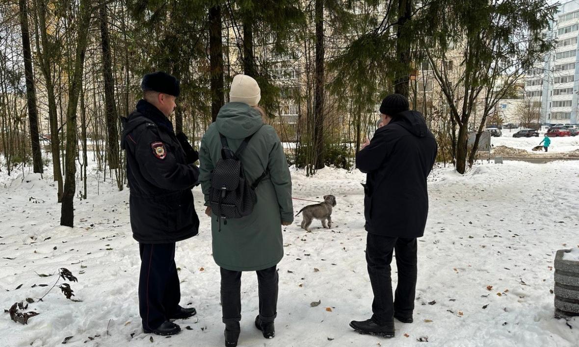 Петрозаводская полиция штрафует собачников